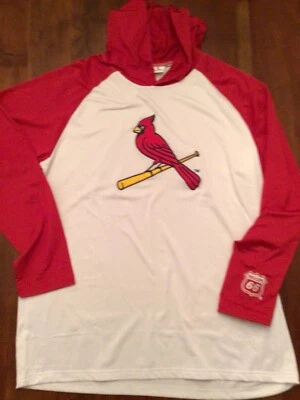 Pullover con Capucha Manga Larga de los Cardenales de San Luis Adulto XL COSIDO Sorteo ROJO SGA Foto 1 de 4