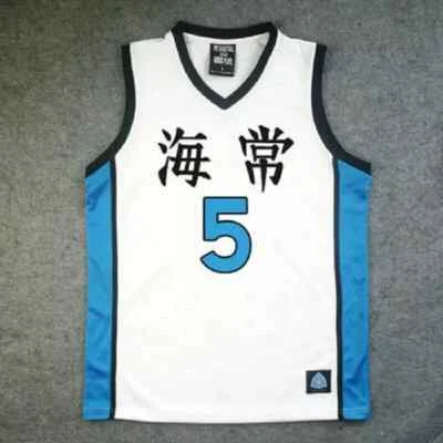 Camiseta deportiva blanca Kuroko's Basketball Kuroko no basuke Kise Ryota NO.5 Cosplay Lo último Foto 1 de 4