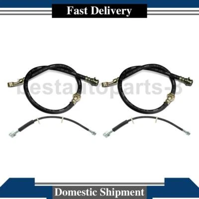 Línea de freno de manguera de freno trasera delantera centrada para Ford F-250 1999 1998 1997 1996 1995 Foto 1 de 4