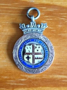 CROYDON CHARITY CUP COMPETITION SOLID SILVER CHAIN FOB 1935 - Bild 1 von 2