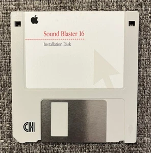 Creative Technology 1994 Sound Blaster 16 Dysk instalacyjny Apple Dyskietka - Zdjęcie 1 z 3