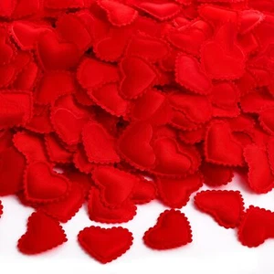 900 Pcs Heart Confetti Decoration Wedding Table Confetti Heart Foam Petals Ro... - Picture 1 of 6