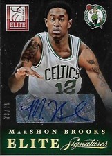 2013-14 Elite Signatures #8 MarShon Brooks Auto /75 - NM-MT