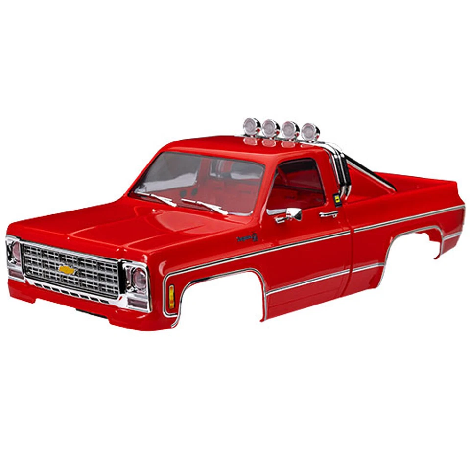 Traxxas 9811-RED carroceria vermelha completa para TRX-4M 1/18 1979 Chevrolet K10 - Imagem 1 de 1