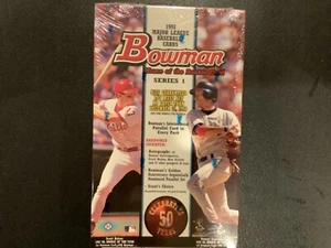 1998 Bowman MLB Baseball Series 1 Factory Sealed Hobby Box - Autos & Rookies - Picture 1 of 4
