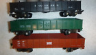 American Flyer Lot Of 3 Gondolas 620 631 641 With Truck Weights   No Loads