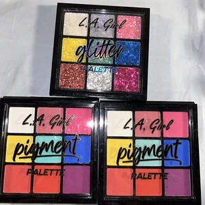 LA GIRL Pigment Eyeshadow Palette Makeup 9 Colors - Lot of 3 - Picture 1 of 2