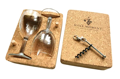 Travel Wine Glasses Case To go Cork Box for Camping Outdoor Camper Accessories - Image 1 of 4