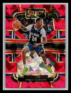 2023-24 Select Basketball Jordan Hawkins RC Red Cracked Ice Concourse Pelicans - Bild 1 von 2