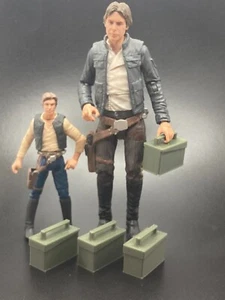 4 CUSTOM AMMO CRATES for 6 INCH 1:12 SCALE FIGURE DIORAMA STAR WARS GI JOE - Bild 1 von 1