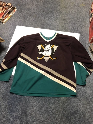 Vintage Mighty Ducks Sweater Sz Large Mens, CCM, Big Embroidered Logo🔥 Cover