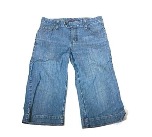 Eddie Bouer women's blue Capri pants size 8 M - Picture 1 of 8