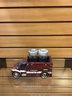 AMBULANCE HOLDS SALT AND PEPPER SET SHAKERS HAVE SILVER TOP