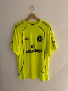 Balenciaga Football Jersey Paris XL Oversize Neon Gelb Yellow Green - Bild 1 von 4