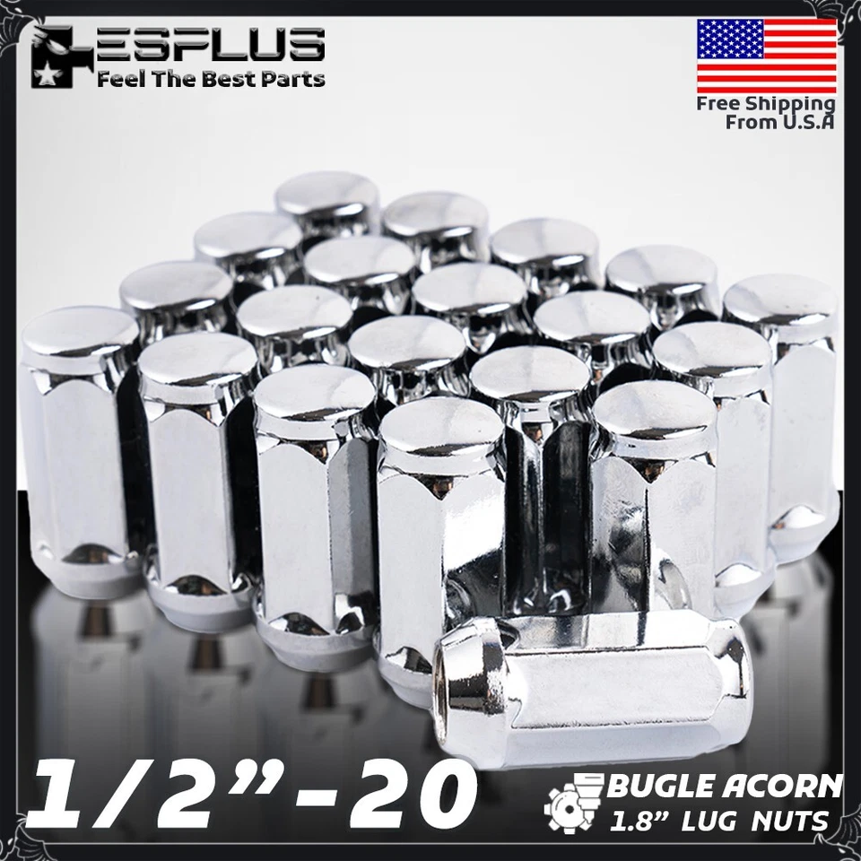 20 tuercas Cadillac Universal 1/2-20 Acorn 1,8" aptas para DeVille/Eldorado/FleetWood Foto 1 de 4