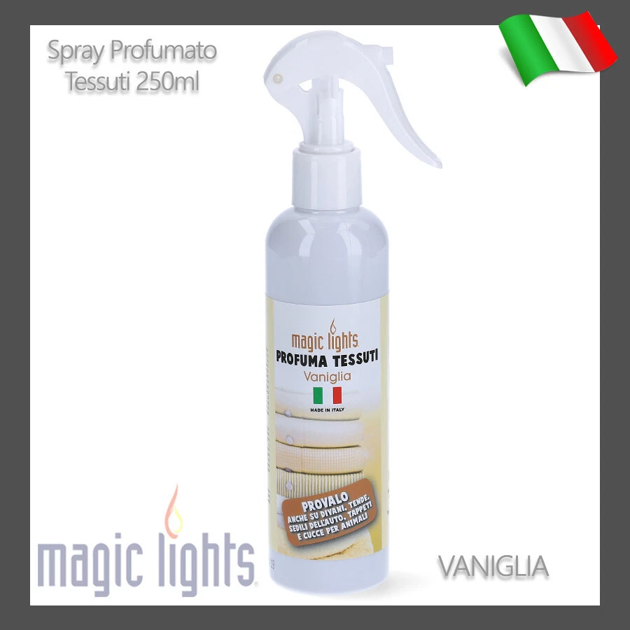 PROFUMO PER TESSUTI BIANCHERIA SPRAY 250ML SEDILI AUTO NO GAS PROFUMO VANIGLIA - Immagine 1 di 1
