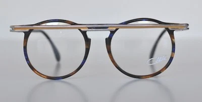 Anteojos Cazal Vintage - NOS - Modelo 648 - Col.752 - Dorado y Plata y Azul Mármol Foto 1 de 3