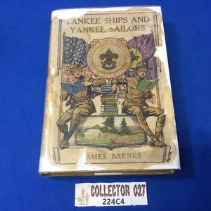 Boy Scout Every Boys Library Book With Dust Cover Yankee Ships And Yankee Sailor - Picture 1 of 12