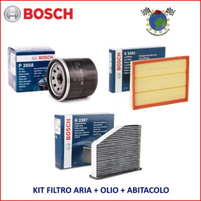 Kit 3 Filtri Tagliando Bosch per SEAT CORDOBA INCA reg - Immagine 1 di 4