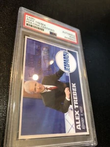 Alex Trebek signed handsigniert PSA gekapselt Baseballkarte Jeopardy RIP - Bild 1 von 5