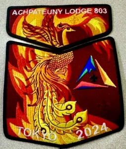 OA ACHPATEUNY 803 498 BSA FAR EAST JAPAN 2024 NOAC 2-PATCH DRAGON LEADERSHIP NLS - Imagen 1 de 2