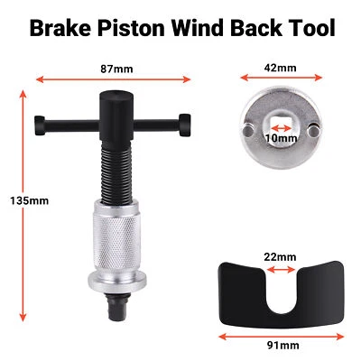 Herramienta de coche freno de disco pistón esparcidor separador pinza pinza rueda de rebobinado Foto 1 de 4