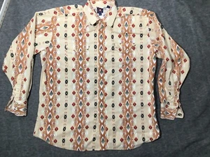 Panhandle Slim Western Shirt Mens XL Pearl Snap Tribal Print Cowboy Rodeo - Picture 1 of 11