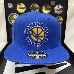 Golden State Warriors Mitchell & Ness “NBA Anniversary Fitted Collection” Sz 7 - Picture 1 of 5