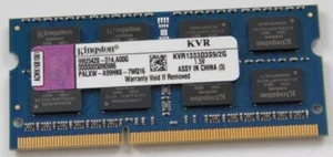 Kingston ValueRAM 2GB PC3-10600 1333 MHz 204-Pin 1.5V SO-DIMM DDR3 Laptop Memory - Picture 1 of 2