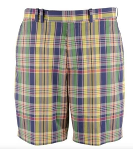 RLX Ralph Lauren Classic Fit Stretch Magnolia Lane Plaid Golf Shorts uk 28W - Picture 1 of 10