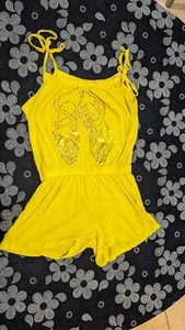 Girls Sz 4y -6y Summer Romper Shorts Spaghetti Strap 1pc Jamaica Trip - Picture 1 of 5