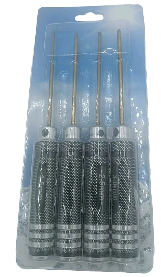 4pcs Hex Screw Driver Tools Set 1.5mm 2.0mm 2.5mm 3.0mm Metric - Image 1 of 1