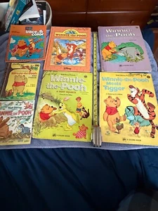Winnie the Pooh Book Lot of 7 Golden Books Disney -Both Big & Little - Picture 1 of 8