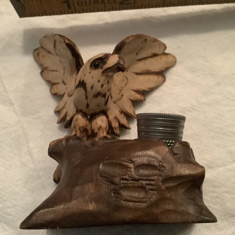 Antique Black Forest Eagle, Thimble Holder Cover