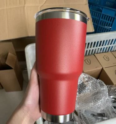 Taza de acero inoxidable taza aislada vaso de doble pared de viaje café té beber Foto 1 de 4