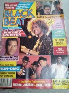 Black Beat Magazine Whitney Houston Cover Anita Baker RUN-DMC February 1987 - Picture 1 of 11