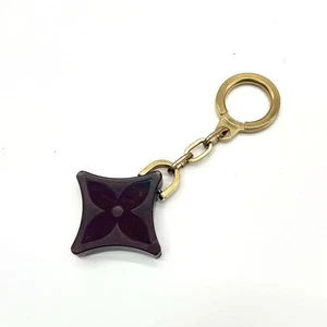 LOUIS VUITTON Novelty Flowers Key Chain Vintage Authentic From Japan - Picture 1 of 24