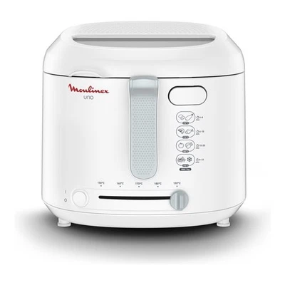 Moulinex Friggitrice ad olio 1600W (800ml) DEEP FRYER Uno White AF203110 - Immagine 1 di 4