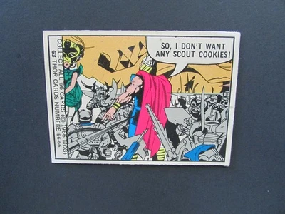 1966 Donruss Marvel Super Heroes Set Break Card #63 Thor - Image 1 of 4