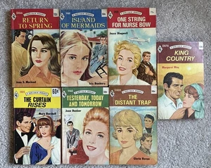 Vintage Lot of 7 Harlequin  Romance Novels  60-70’s - Imagen 1 de 8