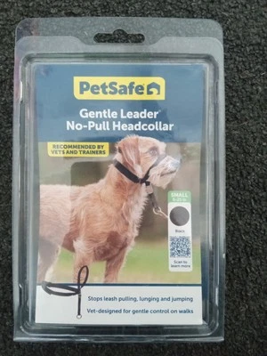 Collar de cabeza de entrenamiento para perros Gentle Leader negro tamaño pequeño - tirar, estocar, saltar Foto 1 de 2