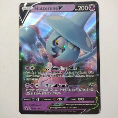 Hatterene V SWSH: Sword & Shield Promo Cards #SWSH055 Pokemon NM+ - Image 1 of 2