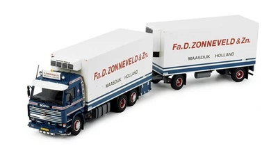 TEKNO, SCANIA 143 porteur 6x2 porteur frigo avec remorque 1+1 essieux D.ZONNE... - Photo 1/4