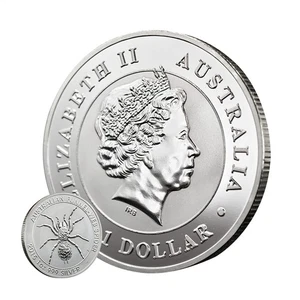 Moneda de plata fina Australian Funnel Web Spider 2015 1 oz BU - Imagen 1 de 12