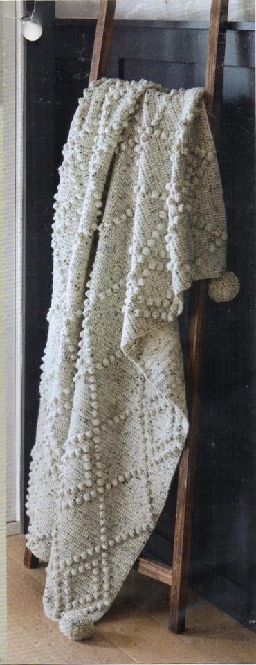 BEAUTIFUL BOBBLES AFGHAN CROCHET PATTERN - Image 1 of 1