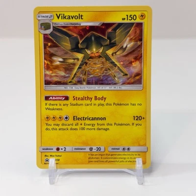 Pokemon SM208 Vikavolt Holo Black Star Promo Card - Image 1 of 2
