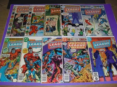 Lot of 10 Justice League of America run 80 82 85 117 126 140 141 145 182 198! - Image 1 of 4