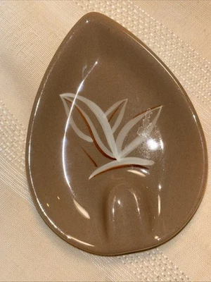 Winfield Ashtray Desert Dawn Brown  Leaf Pattern Personal Cigarette Size VTG USA - Image 1 of 4