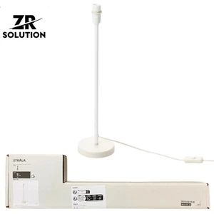 IKEA STRÅLA Table Lamp Base White Modern Light Stand for Bulb Home Decor 33cm - Picture 1 of 3