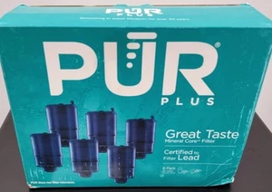 PUR PLUS RF-9999 Faucet Mount Replacement Water Filter 6-Pack Mineral Core Blue - Picture 1 of 7